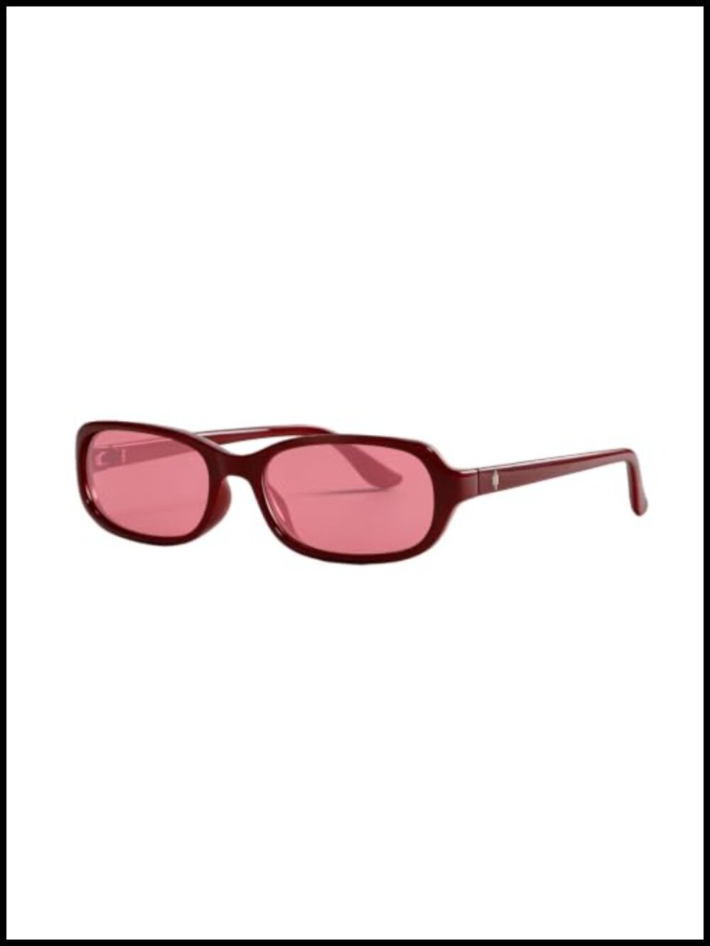 Retro Rectangular Sunglasses for Women 90s Small Narrow Cute Sun Glasses Slim